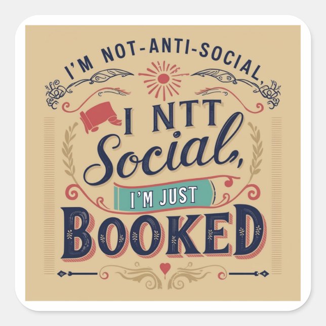 Precis Bokad Klistermärke (Framsida)