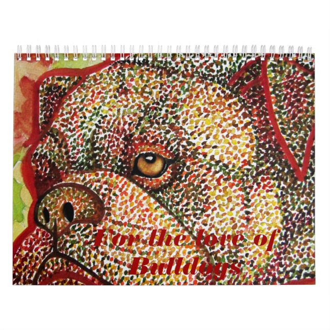 Precis bulldoggar kalender (Omslag)