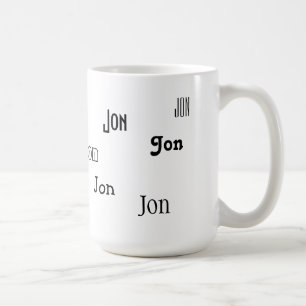 Precis ditt namn kaffemugg