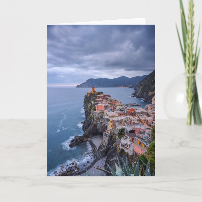 Precis efter solnedgång | Vernazza, Cinque Terre, Kort (Framsida)