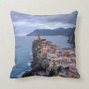 Precis efter solnedgång Vernazza, Cinque Terre, Kudde