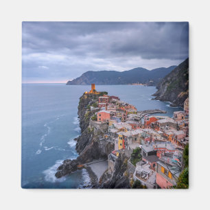 Precis efter solnedgång Vernazza, Cinque Terre, Magnet