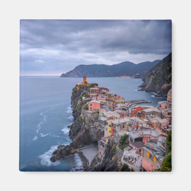 Precis efter solnedgången | Vernazza, Cinque Terre Magnet (Framsidan)