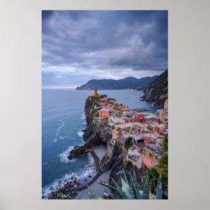 Precis efter solnedgången   Vernazza, Cinque Terre Poster