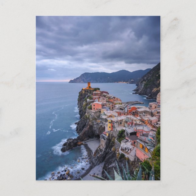 Precis efter solnedgången | Vernazza, Cinque Terre Vykort (Framsida)