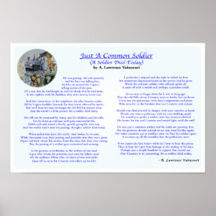 Precis en allmänningsoldat 16" x 11", poster