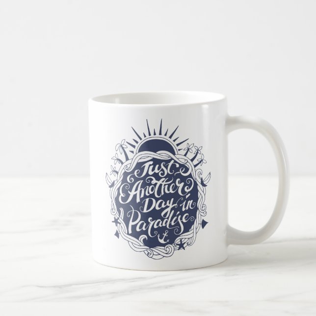 Precis en annan dag i paradis kaffemugg (Höger)
