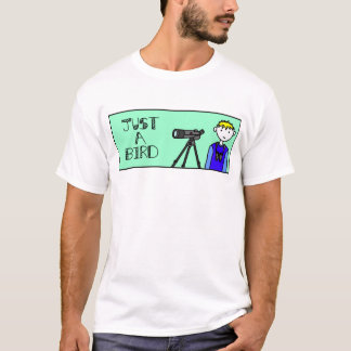 Precis en fågeltecknad tee shirt