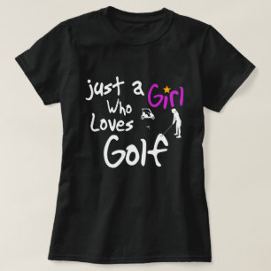 Precis en flicka som älskar Golf T Shirt
