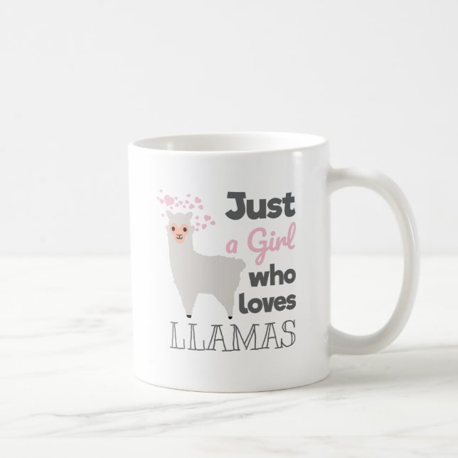 Precis en flicka som älskar Llamas Kaffemugg (Höger)
