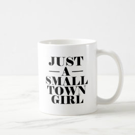 Precis en liten stadflicka - roliga kvinnor kaffemugg