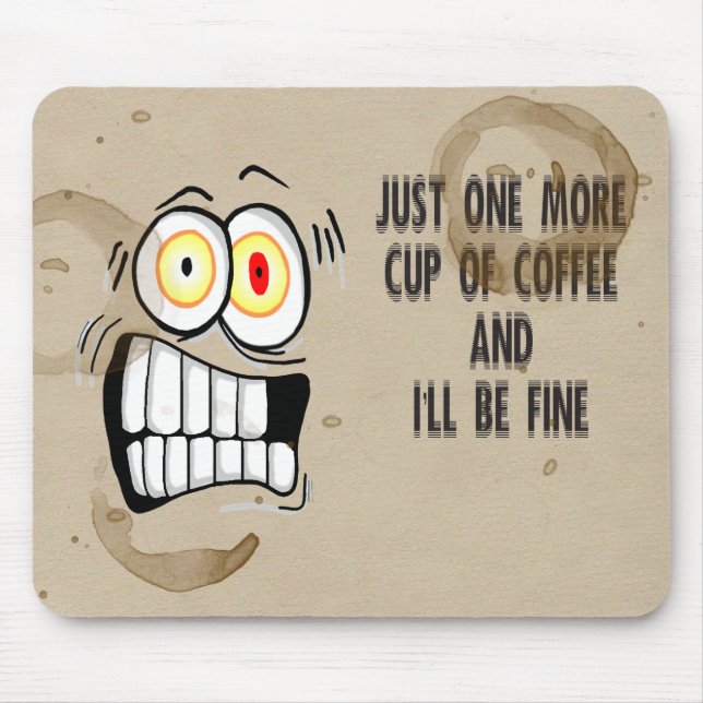 Precis en mer kopp av kaffe 2 musmatta (Framsidan)