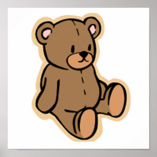 Precis en nalle poster