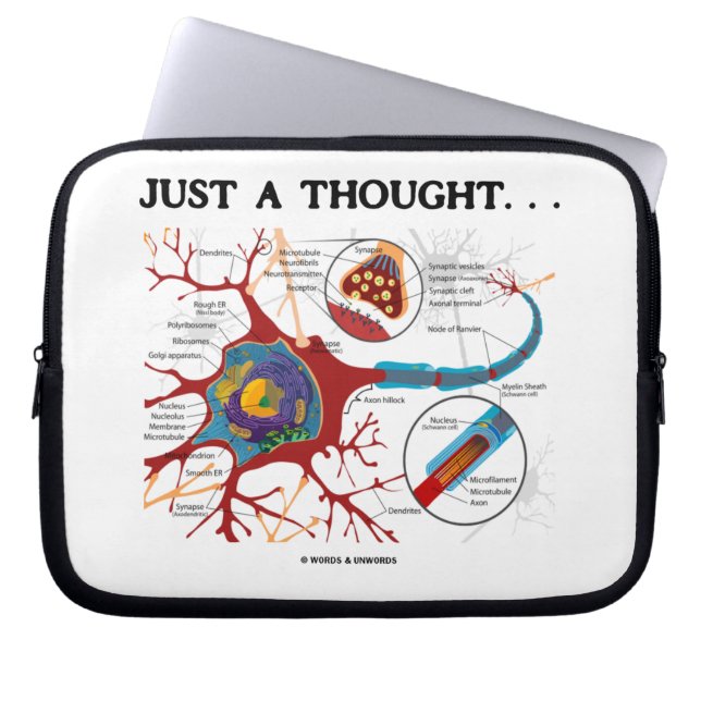 Precis en tanke…, (Neuron/Synapse) Laptop Fodral (Framsidan)
