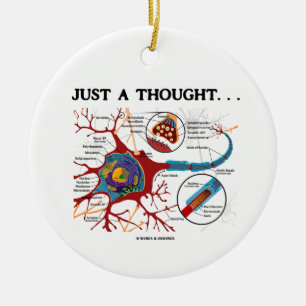 Precis en tanke… (neuronen/Synapse) Julgransprydnad Keramik