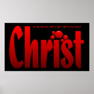 Precis en tappar - Romans5:9 Poster