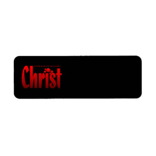 Precis en tappar - Romans5:9 Returadress Etikett