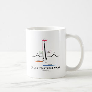 Precis ett hjärtslag bort (EKG/ECG) Kaffemugg