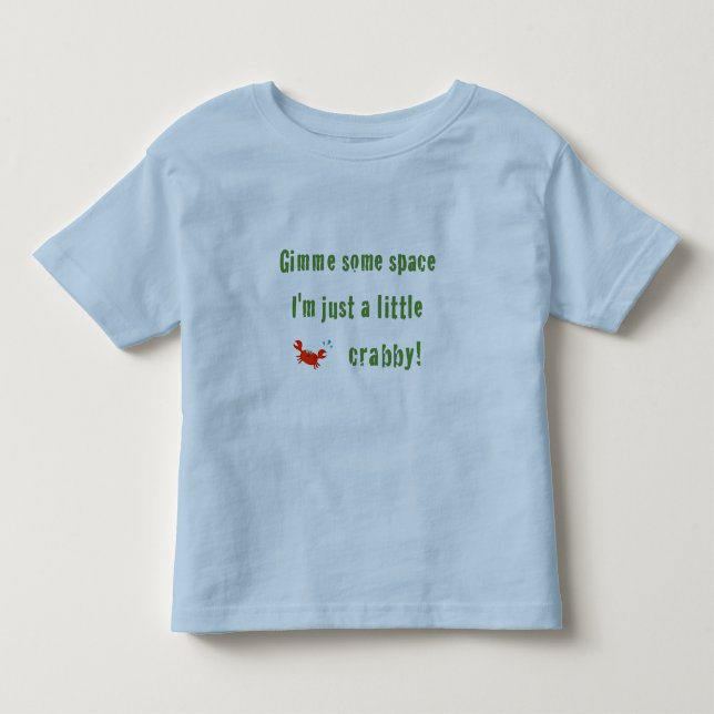 Precis ett lite Crabby! SmåbarnT-tröja Tee Shirt (Framsida)