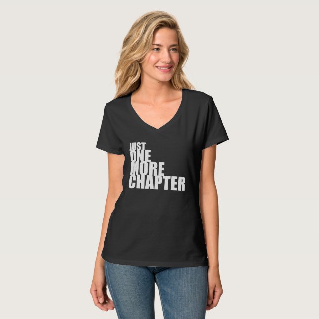 Precis ett mer kapitel (mörk) tee shirt (Hel framsida)