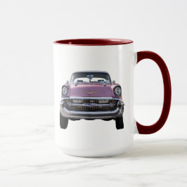 "precis få startat.", 'KAFFEMUGG för 57 Chevy Mugg