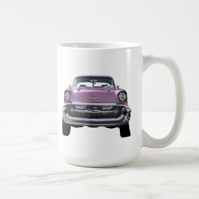 "precis få startat.", 'KAFFEMUGG för 57 Chevy Mugg (Höger)