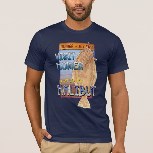 Precis för hälleflundran t-shirt (Framsida)
