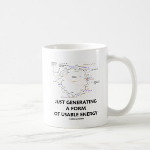 Precis frambringa en bilda av användbar energi kaffemugg