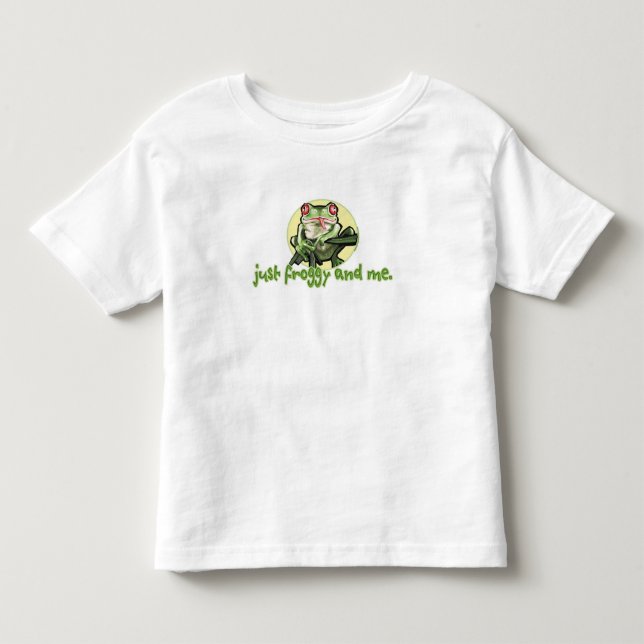 Precis Froggy och mig. T-tröja Tee (Framsida)