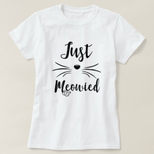 Precis gåva för brud för Meowied rolig gift T Shirt