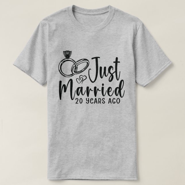 Precis Gift 20 år Sedan 20-årsdag För Hustru Eller T Shirt (Design framsida)