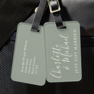 Precis Gift Silver Sage Signatur Bagagebricka