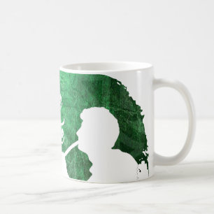 Precis här att vissla muggen - grönt kaffemugg