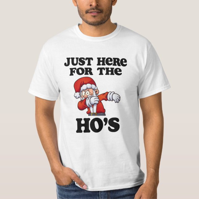 Precis här för hos Santa den roliga T Shirt (Framsida)