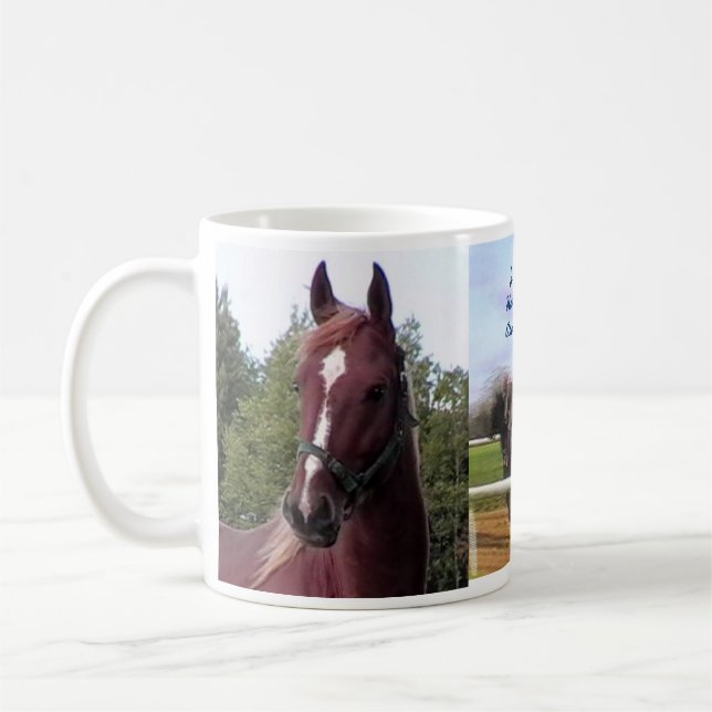 Precis Horsing runt om muggen Kaffemugg (Vänster)