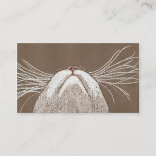 PRECIS KATTWHISKERSNA VISITKORT
