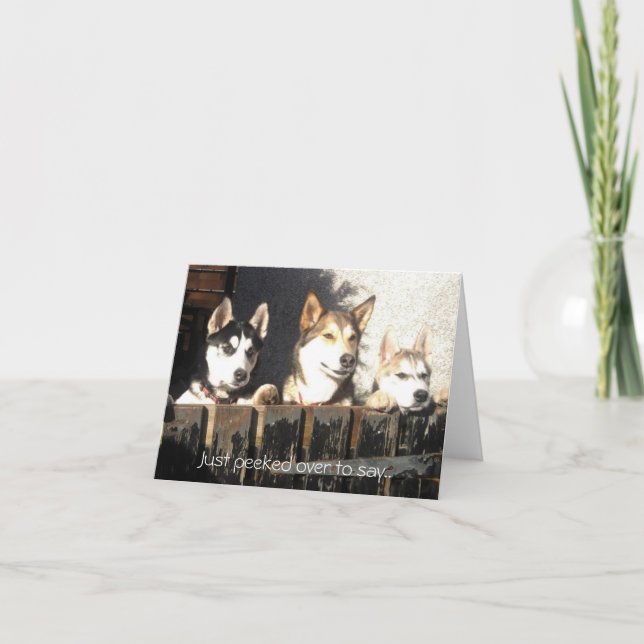 Precis kikat över till något att säga. kort (Framsida)