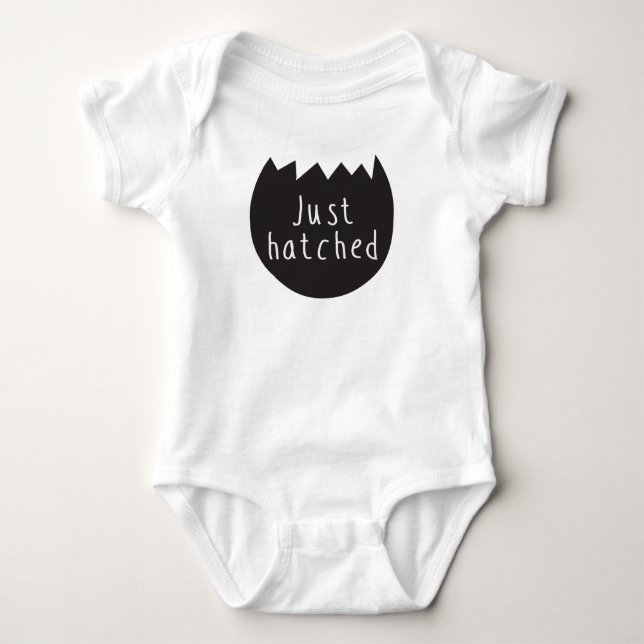 "Precis kläckt" babyJersey Bodysuit Tee (Framsida)