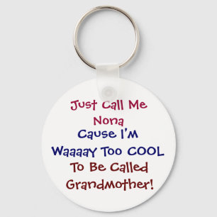 Precis kyler appellen mig Nona farmodern Keychain Nyckelring
