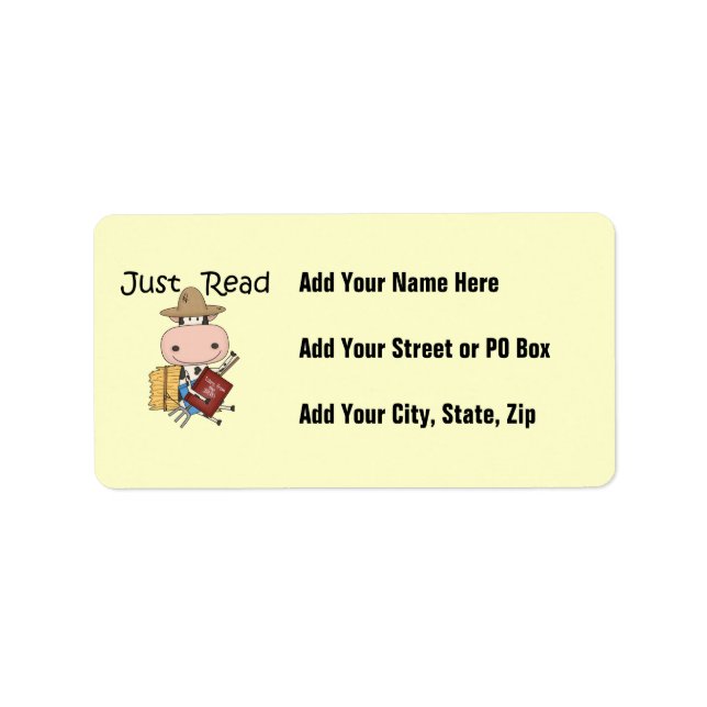 Precis läst adressetikett (Framsidan)