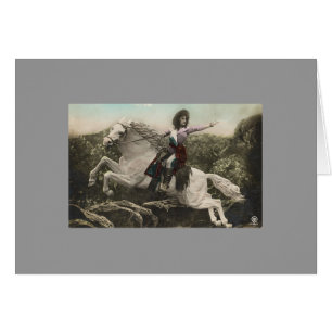 Precis lika Annie Oakley Hälsningskort
