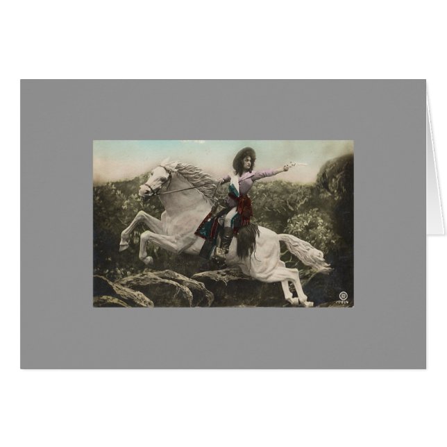 Precis lika Annie Oakley Hälsningskort (Framsidan Horizontal)