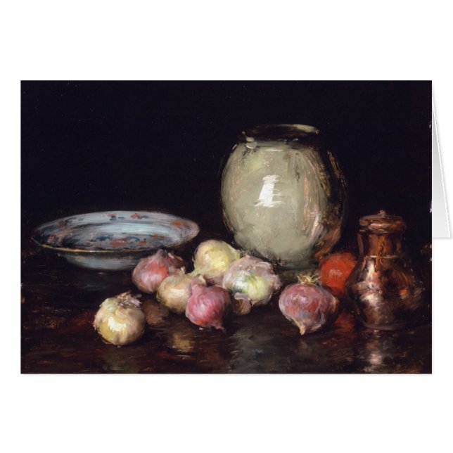 Precis lökar hälsningskort (Framsidan Horizontal)