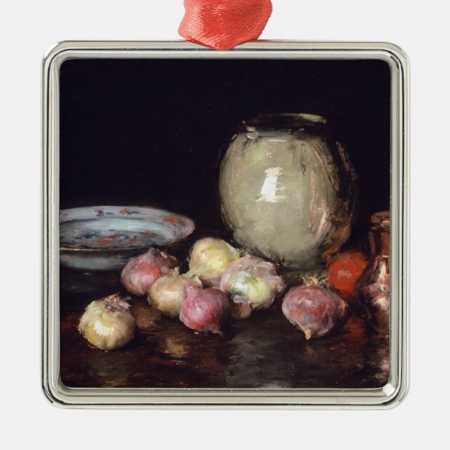 Precis lökar julgransprydnad metall (Framsidan)