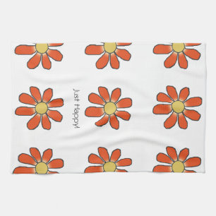 PRECIS LYCKLIG grafisk blommönster Kökshandduk