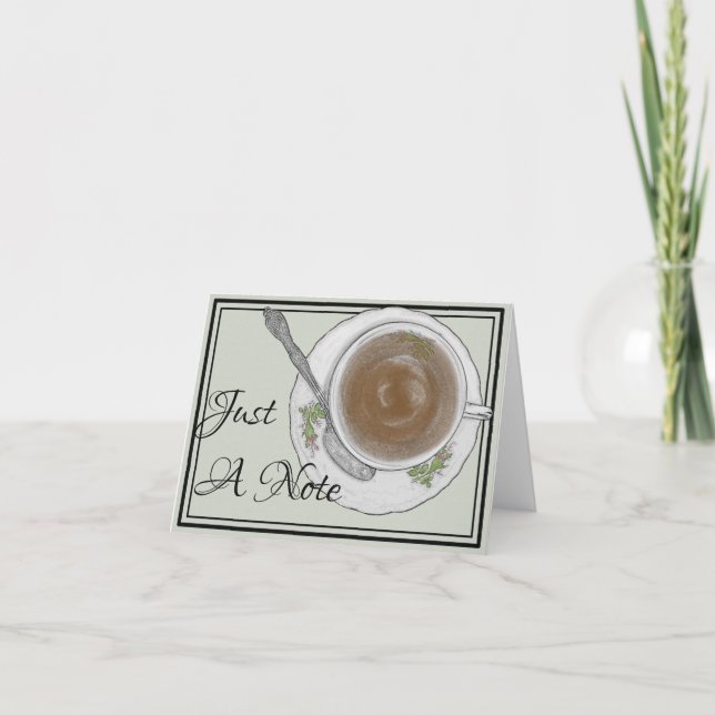 Precis noterar en noteraTeakopp något tillfälle Kort (Framsida)