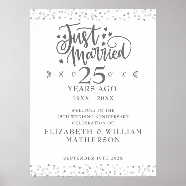 Precis Nyfiken 25-årsjubileum Välkomstskylt Poster (Framsidan)