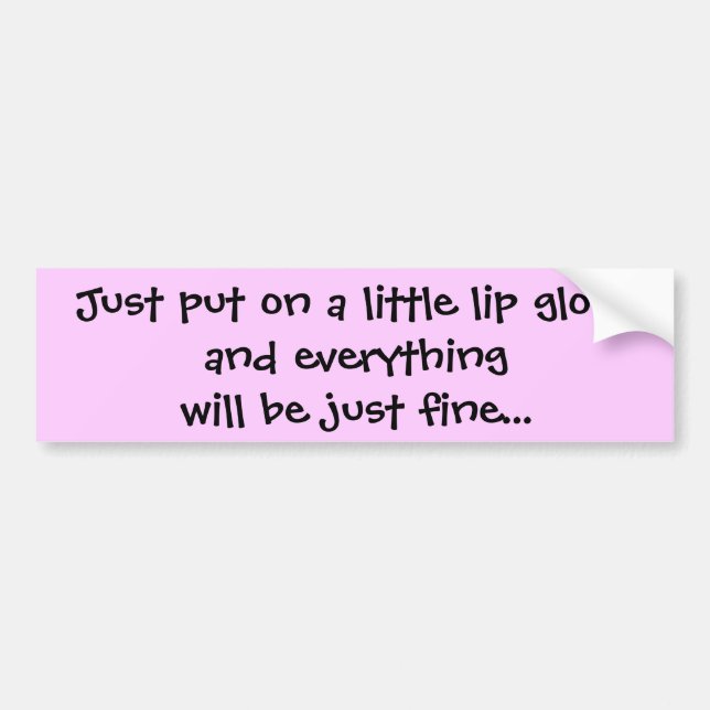 Precis pålagt lite en kantglossand allt wi… bildekal (Framsidan)