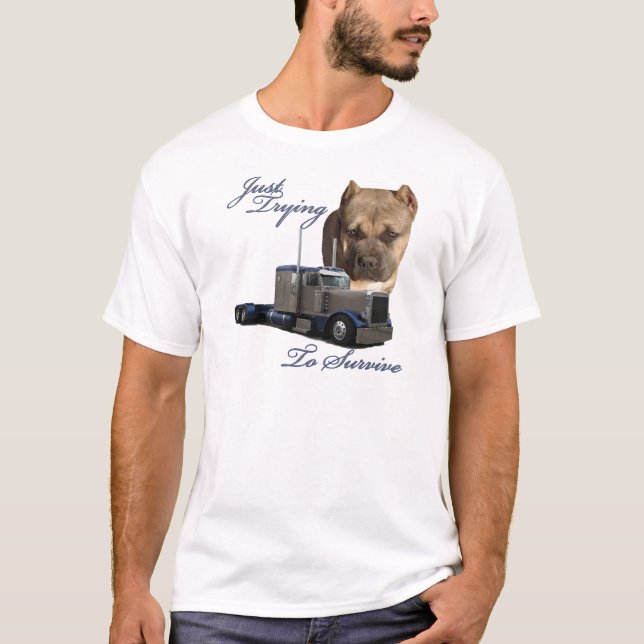 Precis pröva att överleva tee shirt (Framsida)