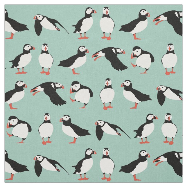 precis puffins tyg (Provkarta)